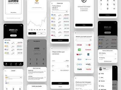 Cryptocurrency Payment App Design app design banking bitcoin branding crypto cryptocurrency graphic design payment app ui ux