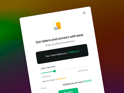 TOKEN PURCHASE MODAL app design minimal modal designs modals pop ups productdesign realestatedesign token tokenization uidesign uiux userexperience web3design webapp website websitedesign