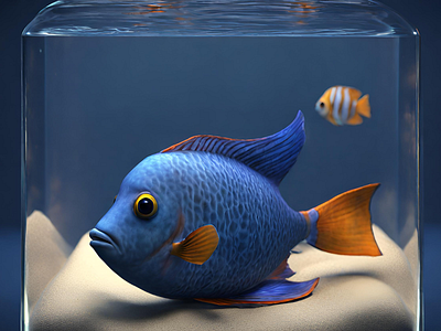 Fish render 1 design graphic design illustration vector