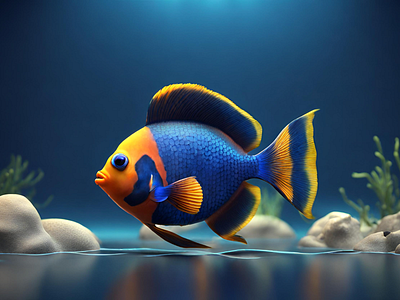 Fish render 4 design graphic design illustration vector