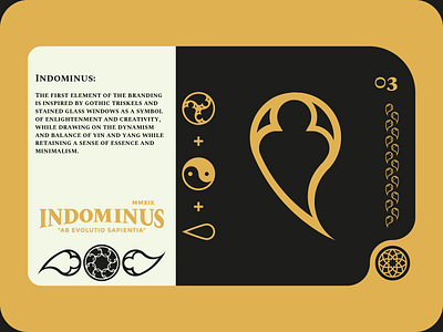 Indominus branding: first element branding design icon logo minimal personal project vector