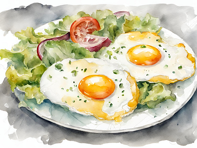 Fried eggs design graphic design illustration vector