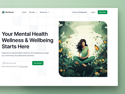 Mind Mosaic - Mental Health Management App app branding design graphic design illustration typography ui ux vector webapp
