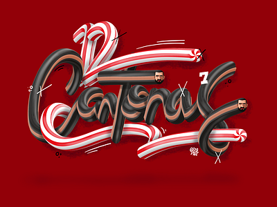 12 Days of Cantona 3d 3d art 3d type branding christmas custom type eric cantona football graphic design hand drawn illustration lettering lettering art manchester united type typography