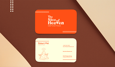 Business card brand branding business card design pizza pizza brand