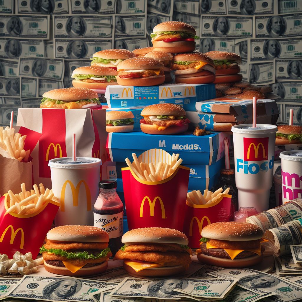 McDonald’s <3 burger cola free mcdonalds money