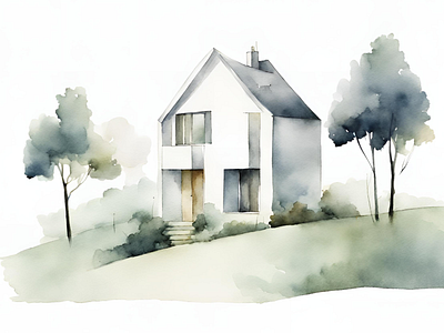 House design graphic design illustration vector