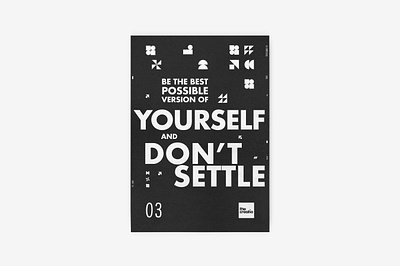 DON'T SETTLE design geometric graphic graphic design poster poster design typography