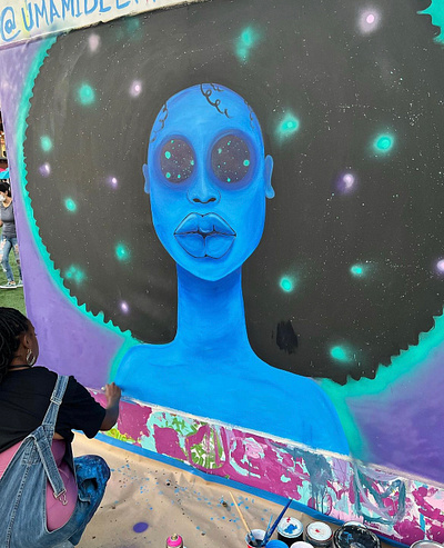 Alien Queen alien long beach long beach wallls paint painter queen walls