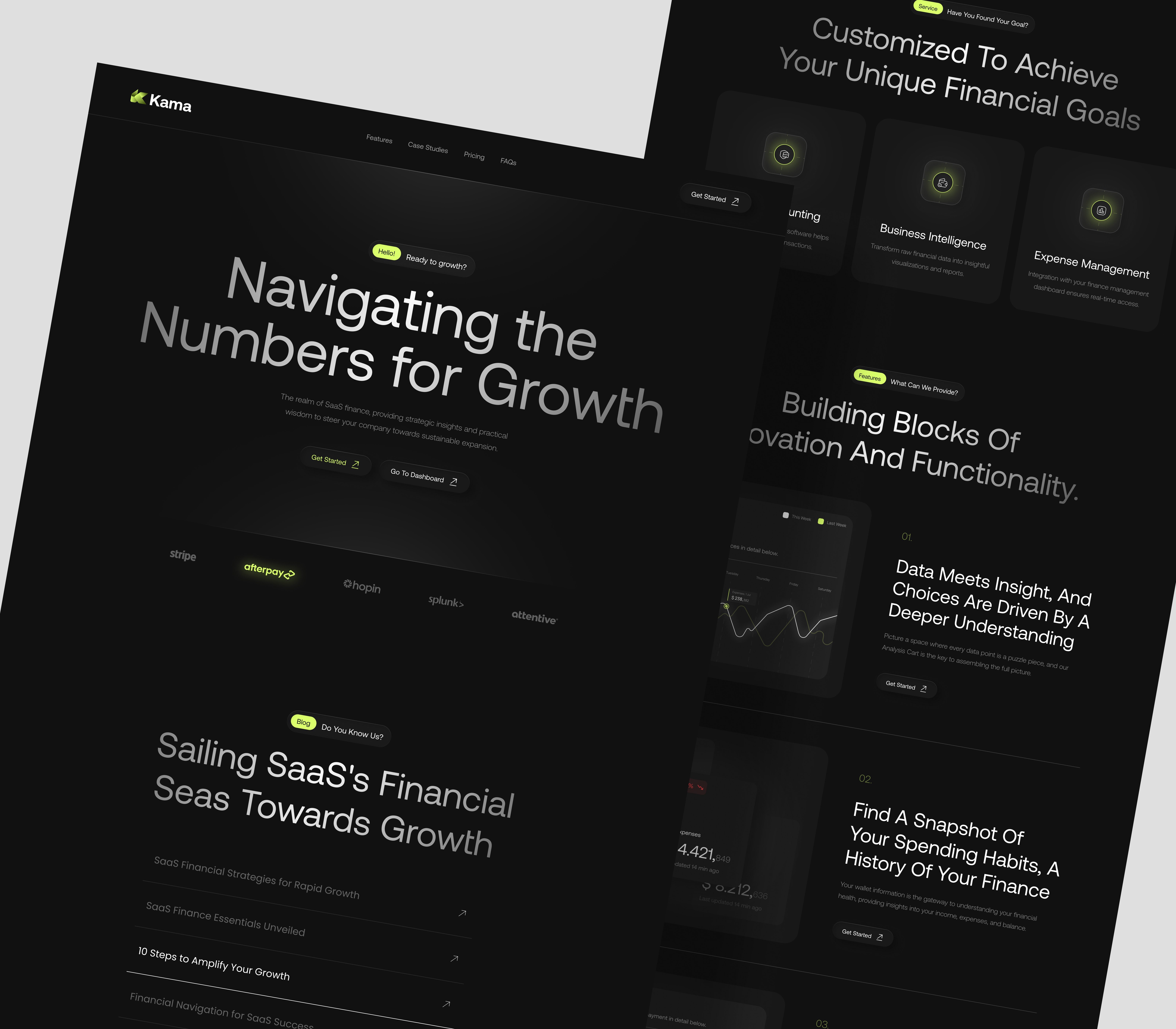 Kama - SaaS Lading Page business design finance finance landing page finance website financial fintech homepage landing page saas saas finance saas financial saas homepage saas landing page saas website ui web web design website website design