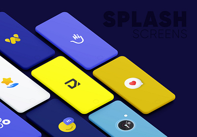 Splash screen Mockups app design app icon app logo app mockup icon design mockup design splash screen
