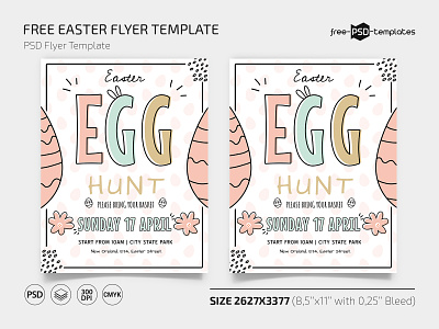 Free Easter Flyer Template design easter egg hunt flyer flyer templates free free flyer free flyer templates free flyers freebie happy easter happy holidays holiday holiday flyer holidays photoshop psd template templates