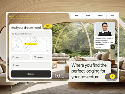 Hotel Room Booking - Dreami air bnb booking design hotel hotel booking hotel rooms hotel website real estate room detail traveling ui user interface ux web design website