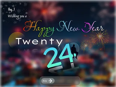 Happy new year 2024 2024 happynewyear landingpage newyear newyear design newyear landing page uichallenge uidesigner uiux