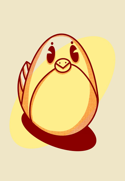 Pigeon egg design diseño doodle illustration ipadpro procreate
