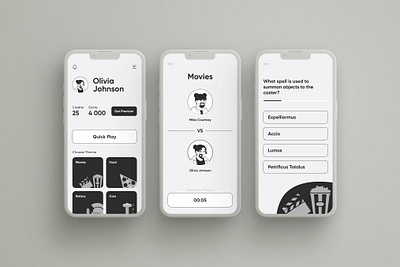 Quiz - Mobile App app design mobile app ui ui ux user interface