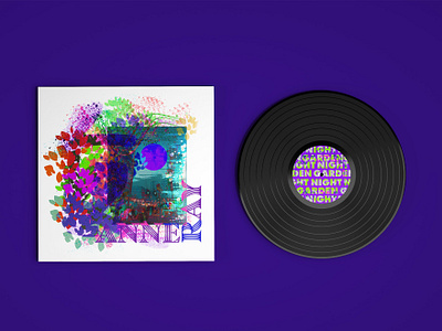 Night Garden Album Cover album album cover collage colorful design graphic design music