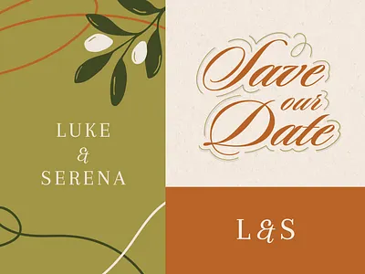 Wedding branding branding illustration typography