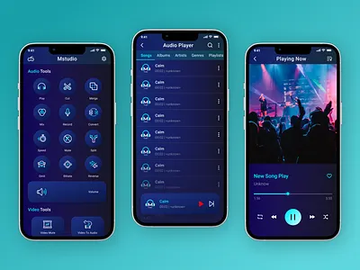 Mstudio Music App androidapp appdesign appinterface appprototyping creativedesign designconcept digitalproduct figma interactivedesign iosdesign mobileapp mobileexperience mobileui musicapp techinnovation ui uiinspiration userinterface ux visualdesign