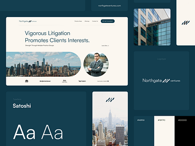 Northgate Brand Concept 3d branding design graphic design landing page lawyer lawyers logo ui web design