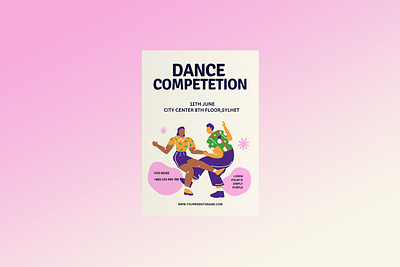 Flyer Design For Dance Competetion adobe photoshop adobe portfolio design designer flyer design graphic design graphic designer mahakashbd poster poster design