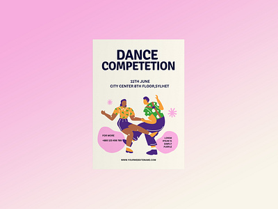 Flyer Design For Dance Competetion adobe photoshop adobe portfolio design designer flyer design graphic design graphic designer mahakashbd poster poster design