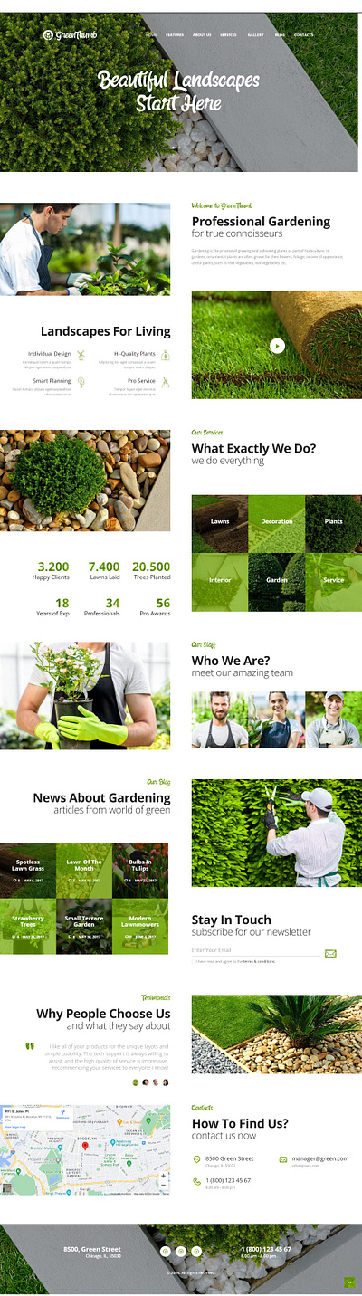 Landscaping Website branding design graphic design ui ux website wordpress