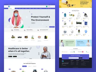 Healthcare Landing Page calltoaction creativedesign designinspiration doctor doctorlandingpage dribbbleshot figma flatdesign healthcare homepage hospital interactivedesign landingpage responsivedesign typography ui userexperience ux visualdesign webdesign