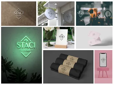 Cosmetics and Salon Logo attractive beauty branding cosmetics design hair identity illustration logo logodesigner logos salon stunning unique