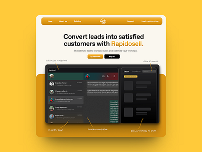 SaaS Landing Page - Redesign design graphic design landing page design minimal web design saas design saas landing page ui design ux design web design website design website development website redesign