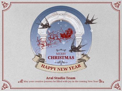 Hello 2024 2024 adobe illustrator application aral developers aral studio branding christmas creative studio de design designer development graphic design illustration logo motion graphics typography ui vector website