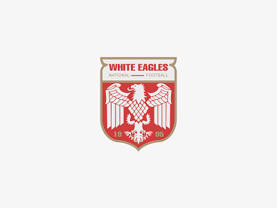 WHITE EAGLES clublogo footballclub graphic design logo minimal vintage