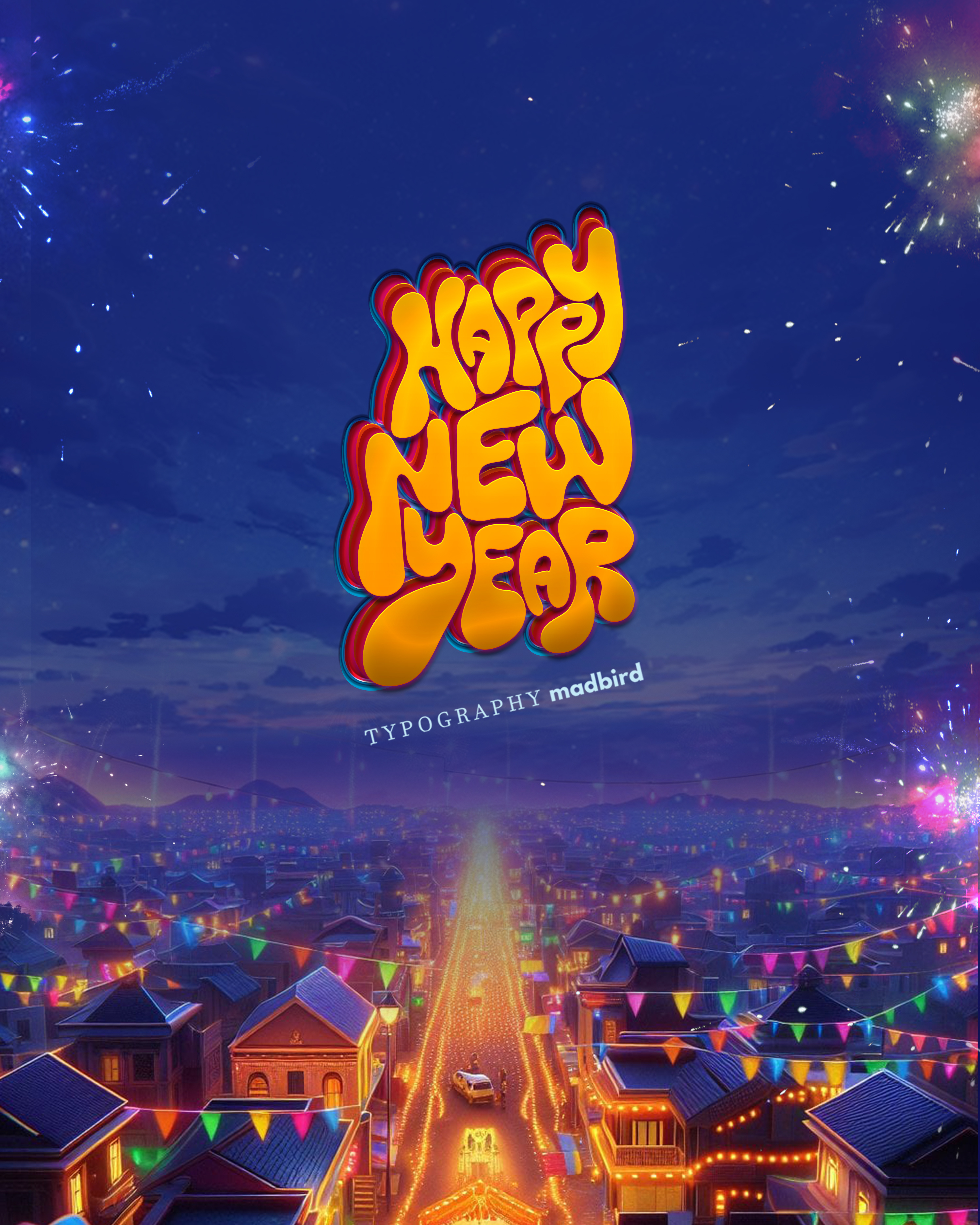 happy new year | Typography design | TiTle 3d animation branding calligraphy creative design graphic design handmade illustration logo tamil tamiltypography tattoo ui