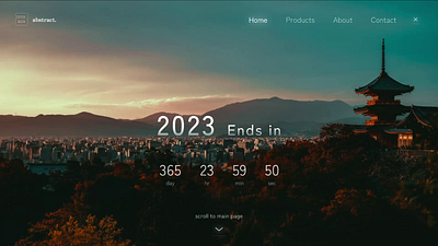 Landing Page - New Year Countdown countdown design design innovation guvi guviuichallenge landing page new year 2023 countdown ui uichallenge uiux website