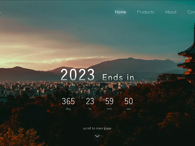Landing Page - New Year Countdown countdown design design innovation guvi guviuichallenge landing page new year 2023 countdown ui uichallenge uiux website