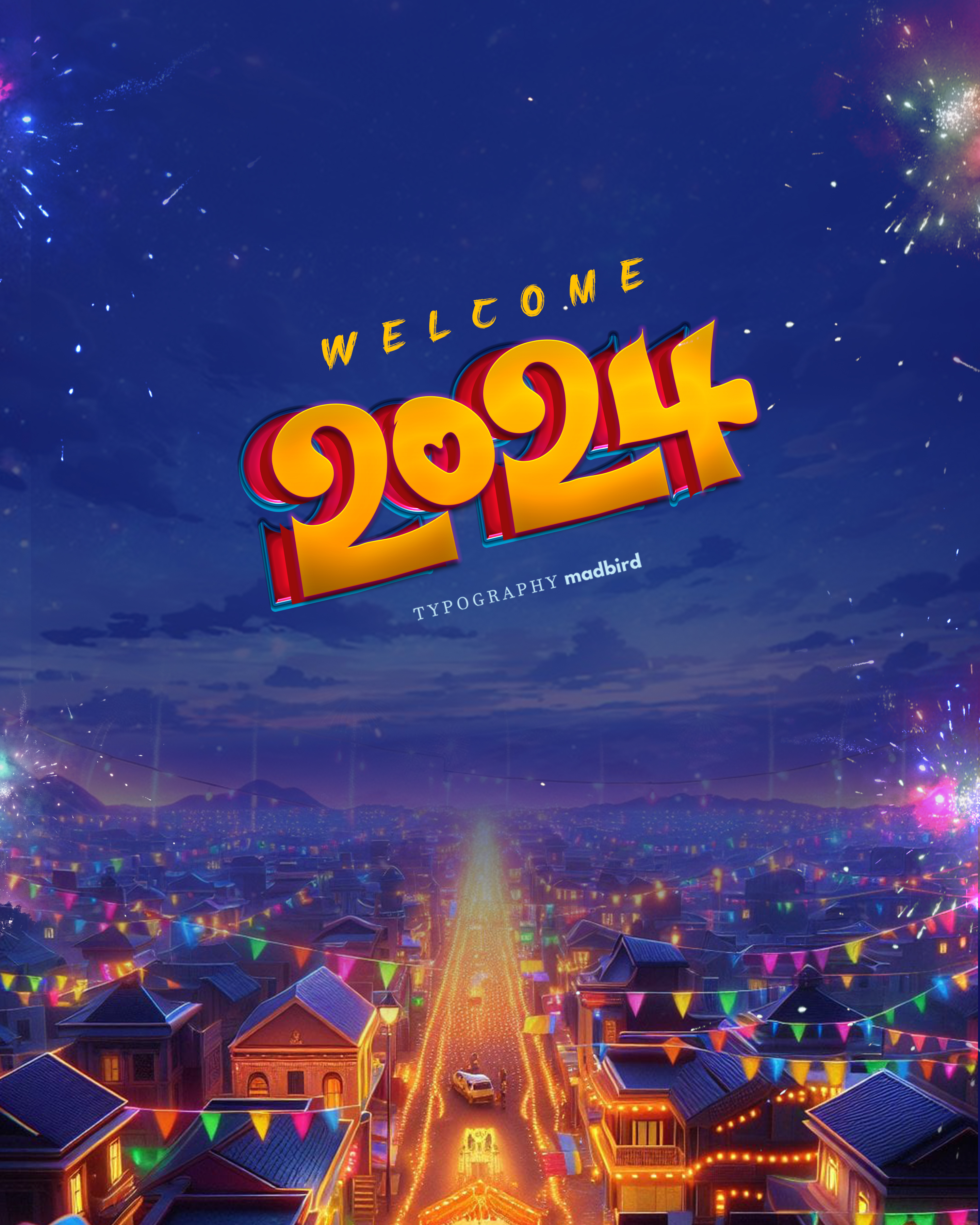 New Year 2024 Typography Design TiTle By On Dribbble   Original 2fbfbacd9988adfb03a0251597086136 