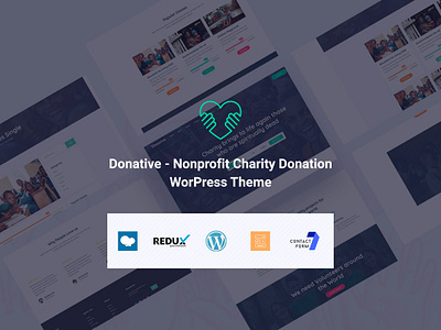 Donative – Nonprofit Charity Donation WordPress Theme charity non profit template viral website wordpress