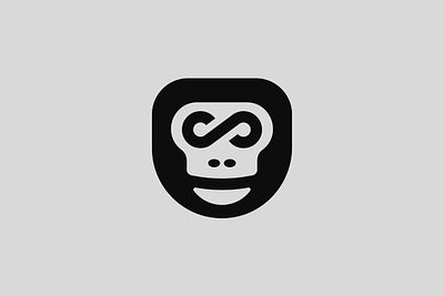 Grayape 🐵+♾️ animal logo ape ape logo apes gorilla karma logo minimalist logo monkey simple logo strong logo wordmark