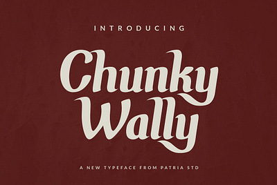 Chunky Wally Font antique font classic classic font classic typeface display display font retro font serif serif font serif typeface stylistic alternates typeface vintage vintage font