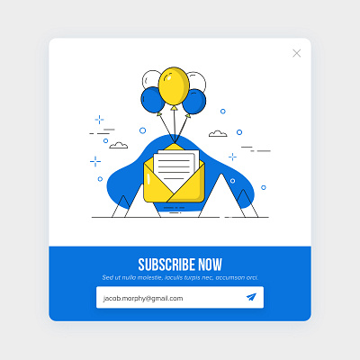 Subscribe model ui