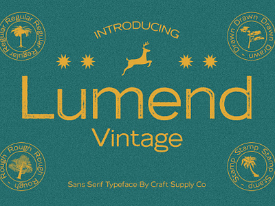 Lumend Vintage Font - Craft Supply Co brush creative design elegant font illustration lettering logo typeface ui