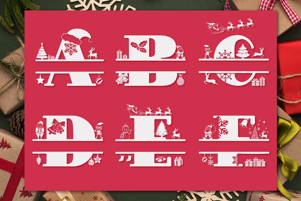 Christmas Monogram Font 2024 By Creative Font Template On Dribbble   Original B30c3a9fa02726f52406fe1b6c16d69c 