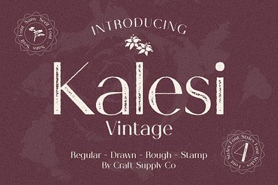 Kalesi Vintage Font - Craft Supply Co brush creative design elegant font illustration lettering logo typeface ui