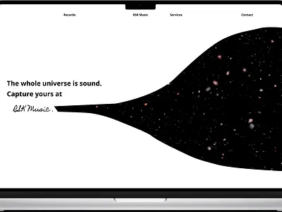 RSK Music website - Homepage animation branding cool graphic design high end homepage idea innovation luxury motion graphics music portfolio ui