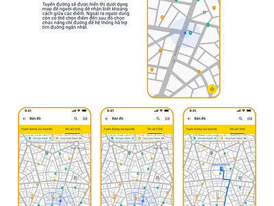 map app map mobile ui ux working route