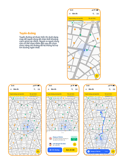 map app map mobile ui ux working route