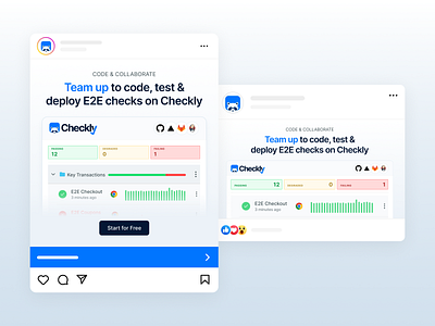 Checkly - Social Media Ads instagram ads