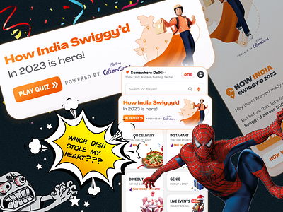 How India Swiggy'd in 2023 - Micro UX Case Study app ui cards ui case study concept design design figma ui design mobile app mobile app cards storytelling swiggy ui ui design ui flow ux breakdown