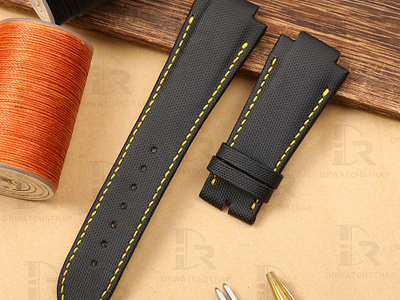 Canvas watch strap fit for Girard Perregaux Laureato Evo3 80180 drwatchstrap