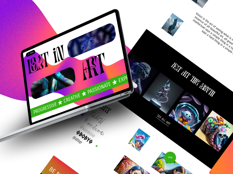 A UI/UX Art Gallery by Snow Universe on Dribbble